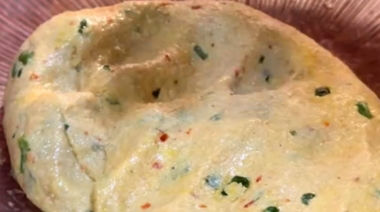 Crispy sprout paratha cooked in a kadhai and served hot